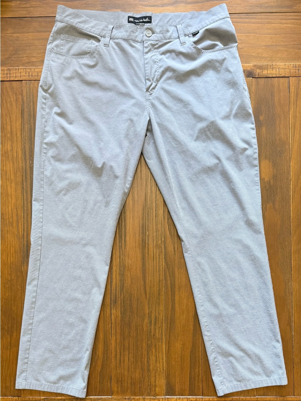 Travis Mathew light gray stretch chinos
